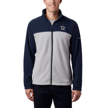 Columbia Muške Jakne - Flanker III Full Zip Fleece - Dallas Cowboys Tamnoplave Sive | STZF-47932